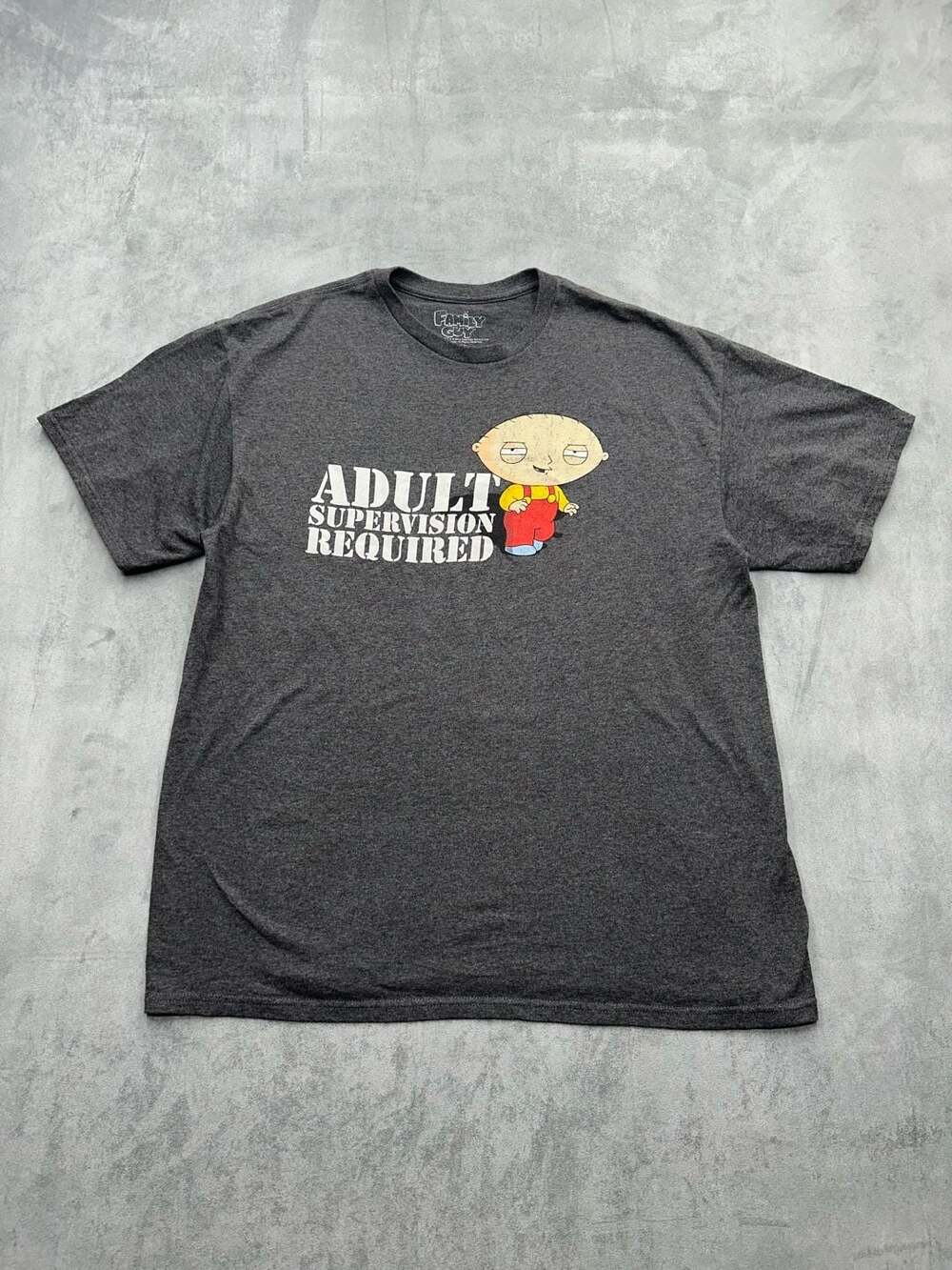 Family Guy Stewie Griffin Adult Supervision Required Graphic T-Shirt